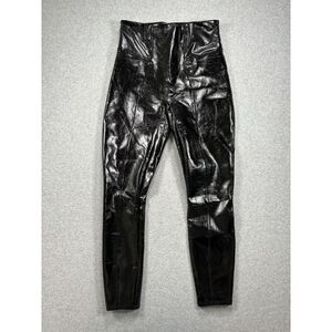 Spanx Legging Womens‎ Petite Small Faux Patent Leather Shaping High Waist Gloss